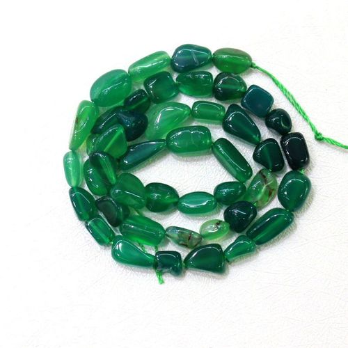 Pierre D'agat Verte Naturelle En Forme De Gravier, Perles Irrégulières, 6 À 9mm, Pour La Fabrication De Bijoux, De Colliers Bracelet À Bricoler Soi Même, 15 À 40 Pièces, Vente En Gros