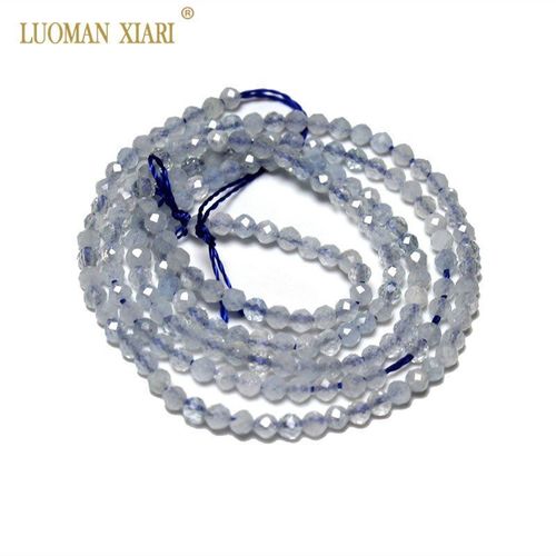 Collier En Pierre Naturelle Améthyste, Perles Facettées De 2mm 3mm, Pour La Fabrication De Bijoux, Bracelet À Bricoler Soi Même