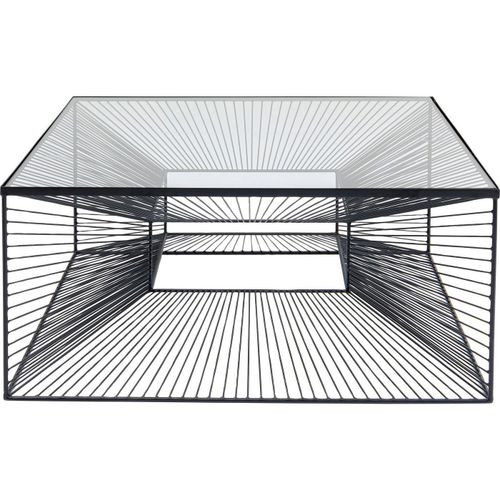 Table Basse Dimension 80x80cm Noire Kare Design
