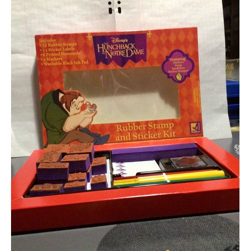 Rubber Stamp And Sticker Kit , Disney, Le Bossu De Notre Dame 