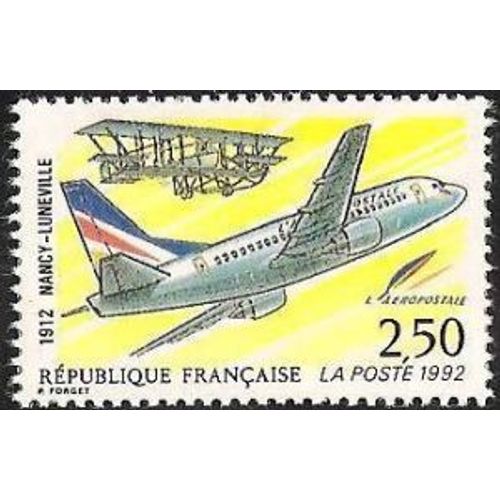 1 Timbre France 1992 Neuf- 1912 Nancy-Lunéville - Yt 2778