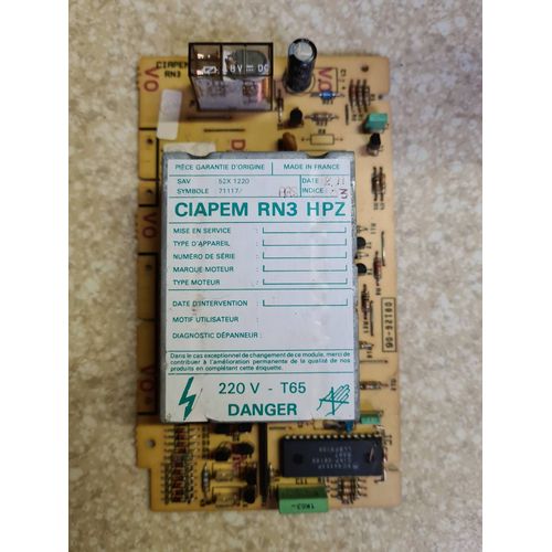 CARTE CIAPEM RN3 HPZ: