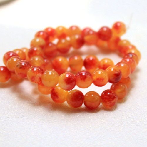 Perles En Pierre Blanche Naturelle, Pour La Fabrication De Bijoux, Bricolage, Bricolage, Bracelet, Collier, Brin De 8mm, 15 Pouces, Vente En Gros, Aaa