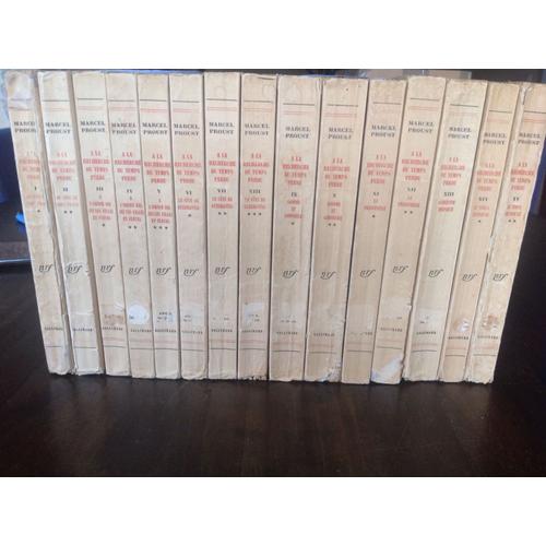 Marcel Proust A La Recherche Du Temps Perdu Complet Integral Nrf 1954 15 Volumes