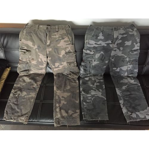 Deux Pantalons Militaire Camouflage Doublés Wearfirst Universal Vintage 1994