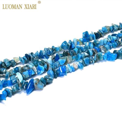 Perles En Apatite 100% Naturelle En Forme De Gravier, 5 À 8mm, Pour La Fabrication De Bijoux, Bracelet Et Collier, 34 Pouces, Vente En Gros