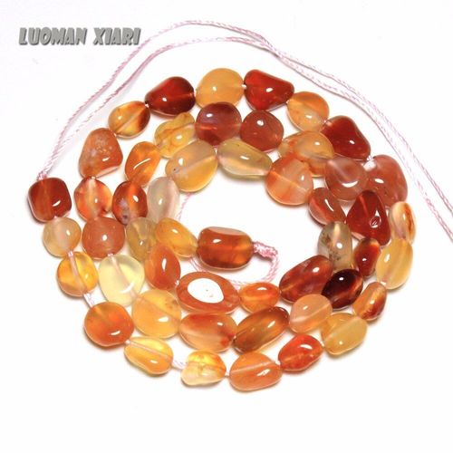 Pierre D'agate Rouge Naturelle De Forme Irrégulière Grave, Perles De 5 8mm Pour La Fabrication De Bijoux, Bricolage, Bracelet, Collier, Brin 15 '', Vente En Gros