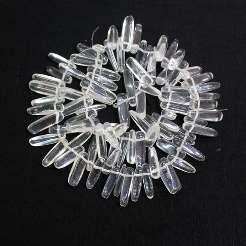 Perles En Pierre De Quartz Blanc Clair, 12 18mm, Pour Bricolage, Fabrication De Bijoux, Collier, 80 Pièces, 15 Pouces, Vente En Gros