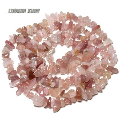 Perles En Pierre Naturelle De Quartz En Forme De Gravier A +, Pour La Fabrication De Bijoux, Collier De 34 Pouces, 5 8mm, Vente En Gros