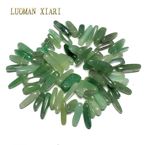 Perles En Pierre D'aventurine Verte Naturelle, 12 18mm, En Forme De Bâton, Pour Bricolage, Fabrication De Bijoux, Collier, Bracelet, 15 Pouces, Vente En Gros