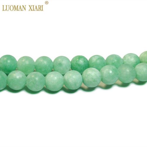Collier Améthystes Jaspe Jades Aigue Marine, Perles Rondes En Pierre Naturelle Pour La Fabrication De Bijoux, Bricolage, 8mm
