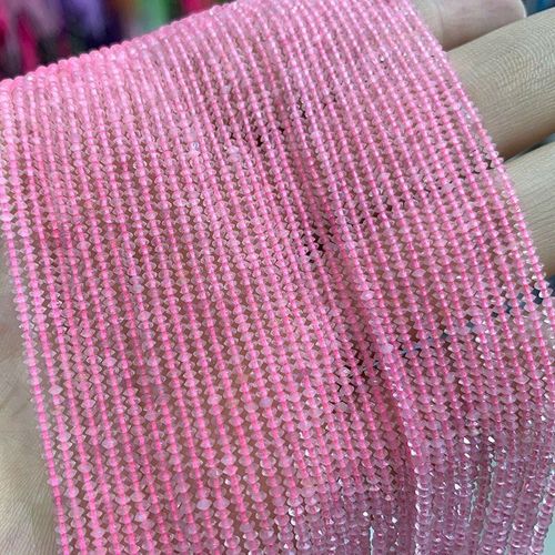Perles Rondes En Pierre Naturelle, 2x1mm, Tourmaline, Améthystes, Quartz Rose, Pour La Fabrication De Bijoux, Bracelet, Collier, Bricolage