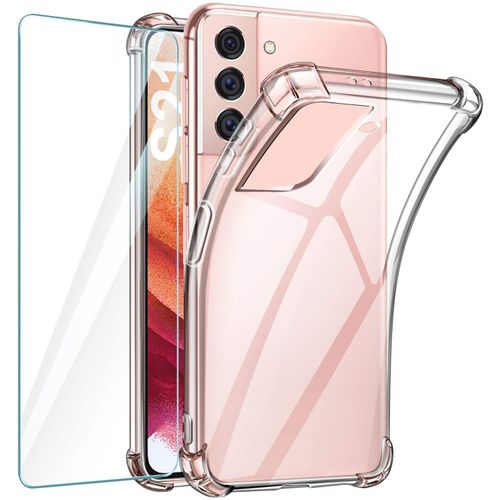 Coque Pour Samsung S21 Et 1 Verre Trempé Ghl Tech