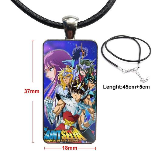 Pendentif En Verre Galaxie Pour Femmes, Collier En Acier Inoxydable Plaqué, Bijoux Pour Filles, Cadeau Anime Saint Seiya