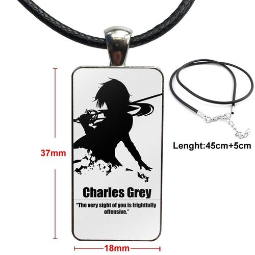 Cadeau De Noël, Cabochon En Verre, Ras Du Cou, Pendentif Rectangle, Collier En Acier, Bijoux De Couleur Noir, Affiche De Majordome