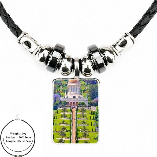 Collier Ras Du Cou En Cuir Noir Pour Femmes Et Filles, Bijoux Vintage, Drapeau Israël, Fait À La Main