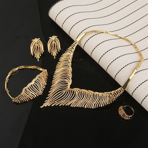 Bijoux En Or, Pierre Blanche, Aile, Plume D'animal, Habesha, Parure De Bijoux Érythréens