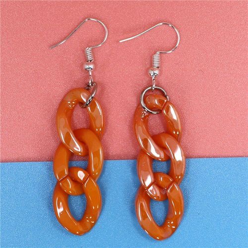 Boucles D'oreilles En Acrylique Pour Femmes, Chaîne En Plastique Transparent, Style Punk, Accessoires De Bijoux, Livraison Directe, Cadeau