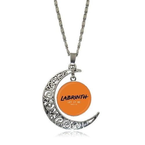 Collier Ras Du Cou Avec Pendentif En Forme De Croissant De Lune Pour Femme, Bijoux Vintage, Plaqué Argent Avec Verre, Cadeau Idéal