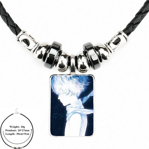 Petit Prince Le Petit Prince Noir Pour Femmes, Pendentif Perle En Cuir Noir, Bijoux Cabochon En Verre, Collier Pendentif Pour Cadeau Unisexe