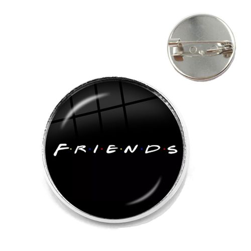 Broche De Série Friends Tv Américaine Pour Femmes Et Hommes, Cabochon En Verre, Bijoux, Cadeaux De Noël Pour Meilleurs Amis