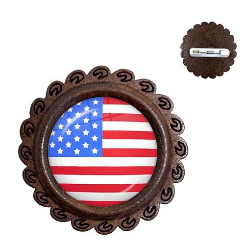Broches En Bois Et En Verre Pour Femmes Et Hommes, Drapeau National, En Bois Et En Verre, De La Jamaïque, De La Guinée, Du Ghana, Du Royaume Uni, De La Lituanie Et De L'inde, Cadeau De Bijoux
