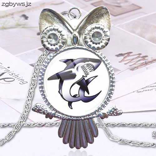 Pendentif Cabochon En Verre Plaqué, Bijoux Pour Cadeau De Noël, Mode Requin Bleu