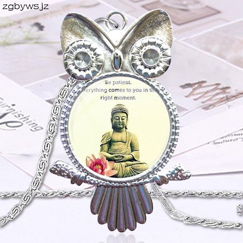 Collier Ras Du Cou Vintage En Verre Pour Femme, Pendentif, Hibou, Bijoux