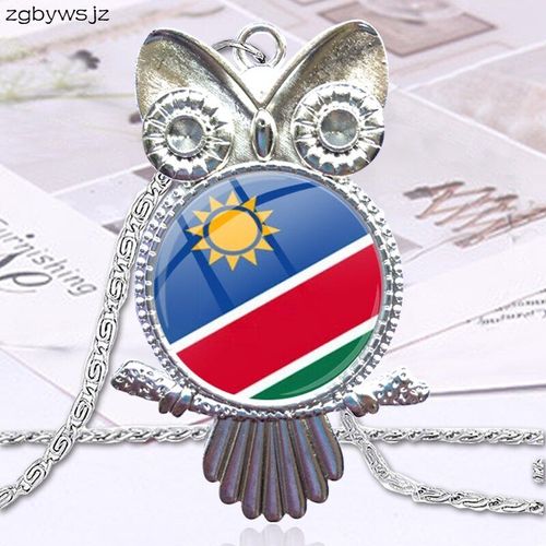 Collier Ras Du Cou Pour Femmes, Pendentif Cabochon En Verre, Drapeau National Du Maroc Et De La Zambie