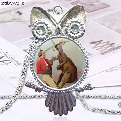 Collier Pour Filles, Dénudeur, Cabochon En Verre, Pendentif, Ras Du Cou, Hibou, Pour Femmes, Haute Qualité