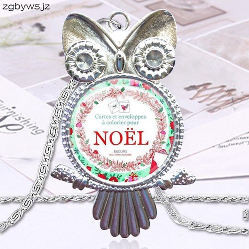 Pendentif Cabochon En Verre Pour Femmes Et Filles, Collier Plaqué, Bijoux De Mode, Super Enseignant, Joyeux Noël