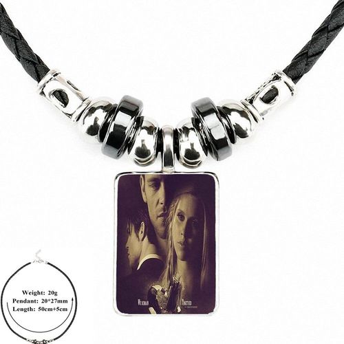 Ej Glaçage Cool The Vampire, Cadeaux Pour Filles, Cuir Noir, Perle, Pendentif, Bijoux, Collier, Pendentif, Cristal