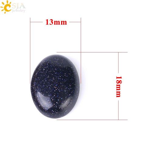 Cabochon Cabine Ovale En Pierres De Sable Bleu, 30x40mm, Breloques, Perles Sans Trou, Adaptées Aux Bagues De Bricolage Pour Femmes Et Hommes, Artisanat, Bijoux À La Mode F528