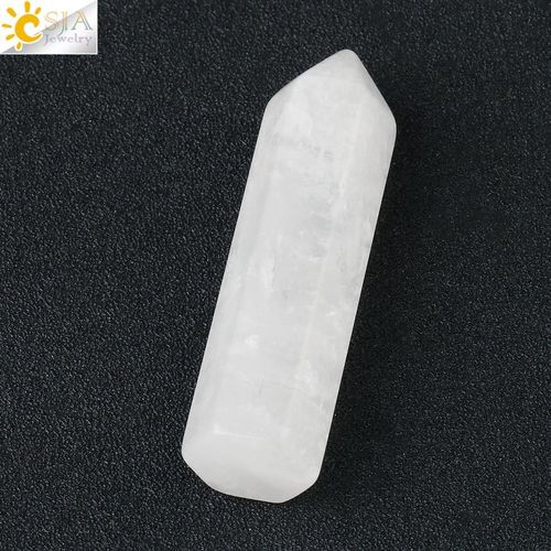 Baguette Hexagonale En Quartz, Cristal Violet Et Rose, Prisme Pyramide, Points De Guérison, Thérapie, Chakra, Méditation Reiki, G797