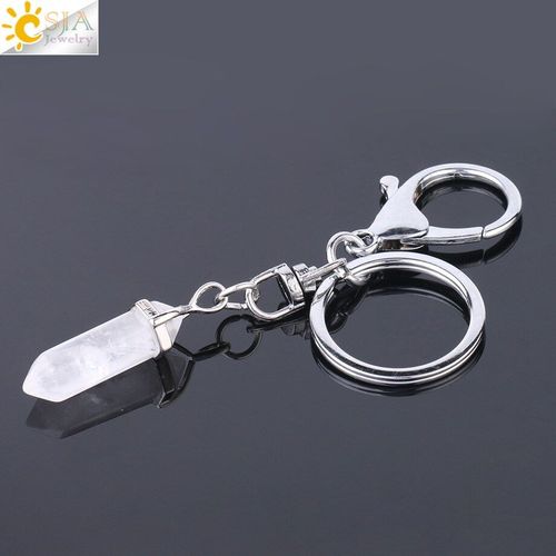 Porte Clés En Pierre Naturelle, Pendentif En Cristal, Lapis Lazuli, Aventurine Verte, ¿Il De Tigre, F642