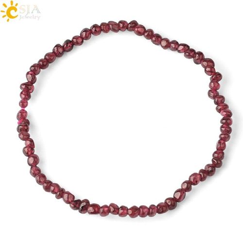 Bracelet En Grenat Rouge Pour Femmes, Bijoux En Pierre Naturelle, Bijoux Porte Bonheur, Petites Perles, Bijoux Pour Enfants Filles, G759
