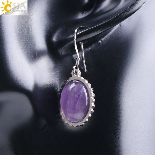 Boucles D'oreilles En Pierre Naturelle, Quartz Rose, Vert, Aventurine, Perles Rondes En Acier Inoxydable, Métal Pour Femmes, Bijoux Vintage À La Mode F121