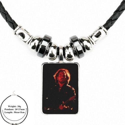 Collier En Cuir Noir Avec Pendentif Et Perle, Fait À La Main, En Verre, Pour Cadeau De La Saint Valentin, Bijoux En Bon État