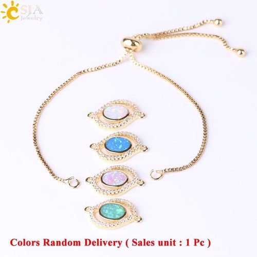 Breloques Réglables En Opale De Feu, Cz, Couleur Or Rose, Argent, Cristal Autrichien, Bracelets D'amitié De Mariage F463