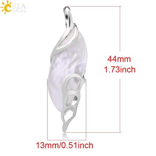 Pendentifs En Coquillage Blanc Naturel Pour Femmes, Bijoux En Forme De Feuille De Nacre, Cadeaux D'été, G048