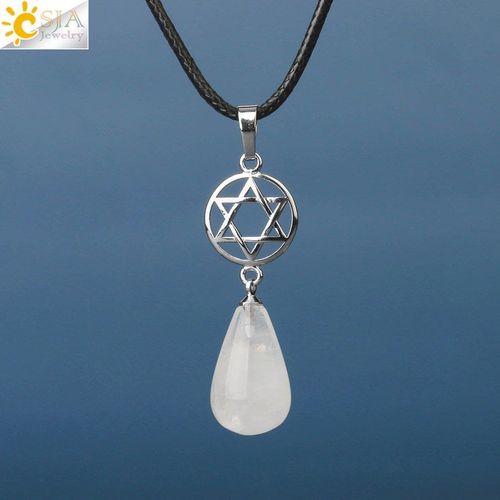 Collier Pendentif Goutte D'eau Pour Femmes, Pierre Naturelle, Quartz Rose, Cristal Bleu Sable Vert, Aventurine Reiki, Guérison G746
