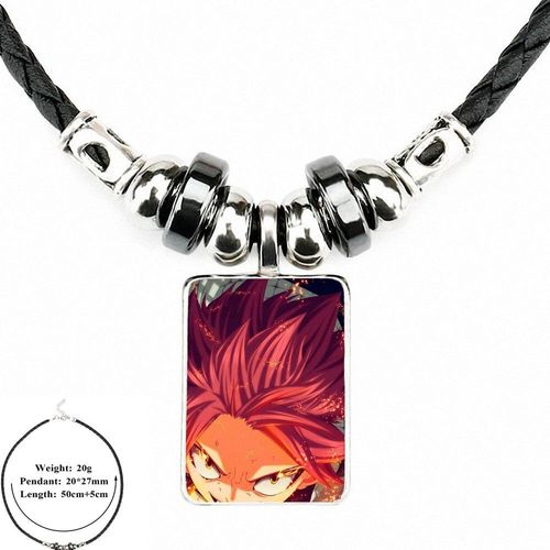 Bijoux Style Harajuku Pour Hommes Et Femmes, Ras Du Cou En Cuir Noir, Perle Pendentif, Cabochon En Verre, Queue De Fée, 2018