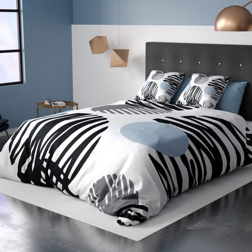 Parure De Lit Housse De Couette Avec Taies D'oreiller 100% Polyester 60 Gsm Cerclus 240 X 260 Cm