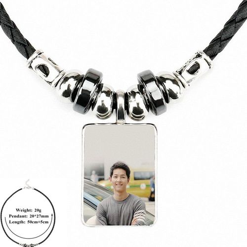 Collier Ras Du Cou En Cuir Noir, Cabochon De Verre, Chaîne Pendentif, Vintage, Déclaration De Mariage, Coréen, Les Racines Du Soleil