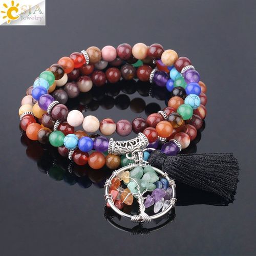 Bracelet De Perles De Mala En Pierre De Jaune D'¿Uf Naturel, 6mm, Pour Femmes Et Hommes, Bracelets En Corde Élastique, Yoga Chakra, Bijoux À La Mode F727