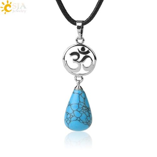 Collier En Pierre Naturelle Pour Femmes, Pendentif Goutte D'eau, Quartz Rose, Cristal Bleu Sable Vert, Aventurine Reiki, Guérison G739