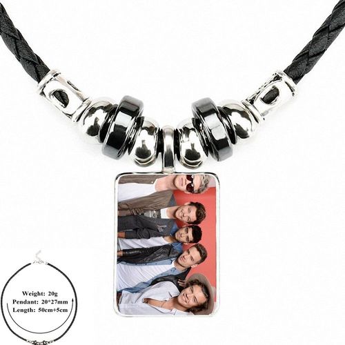 Collier En Cuir Noir Avec Pendentif À Perle, Cadeau Pour Filles, 1d, Louis Tomlinson, One Direction