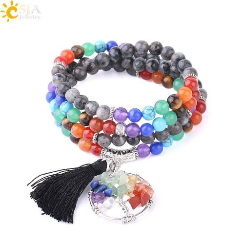 Bracelets Ou Colliers En Labradorite Noire 6mm Pour Hommes Et Femmes, Spectrolite Naturelle 108 Mala Yoga, Bijoux Cadeau F717