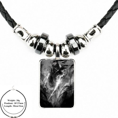 Bijoux En Cuir Noir, Pendentif Perle En Verre Plaqué, Collier Ras Du Cou Pour Femmes Et Filles Fait À La Main