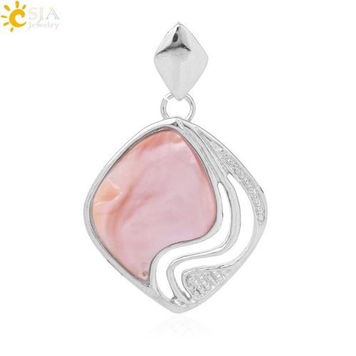 Collier Avec Pendentif En Coquillage Rose Naturel Pour Femme Et Fille, Bijou De Style Romantique Et Géométrique, Ajouré, À La Mode, Cadeau Idéal, F930